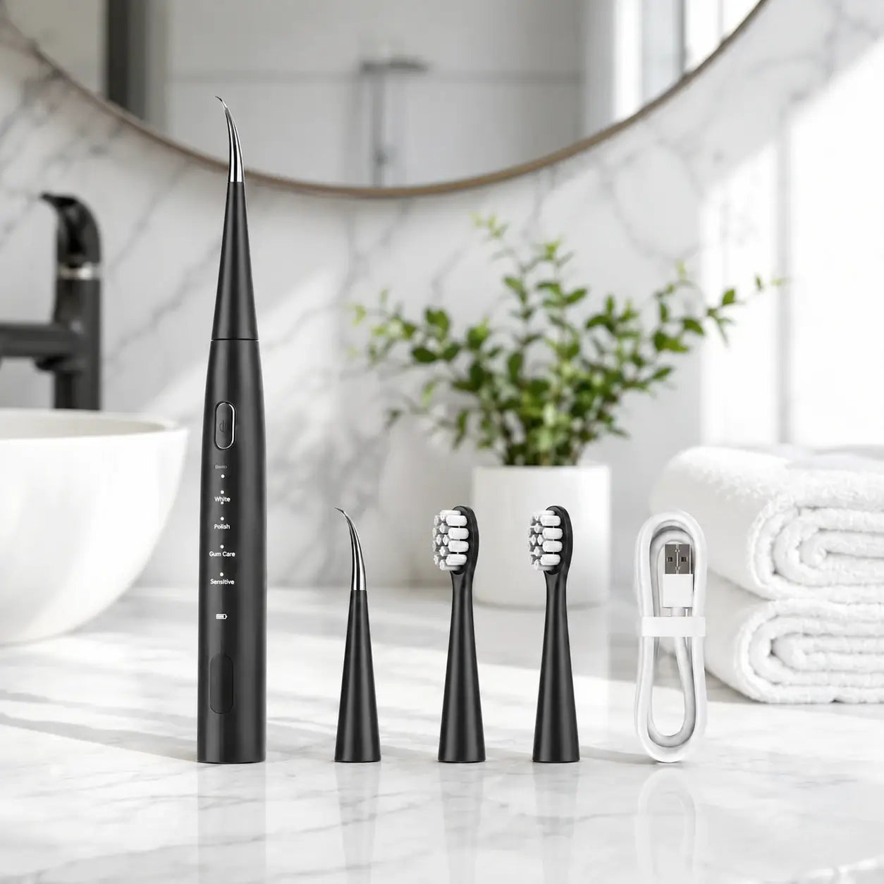 Ultrasonic Teeth Cleaner & Toothbrush | Professional Dental Scaler for Home Use ⭐